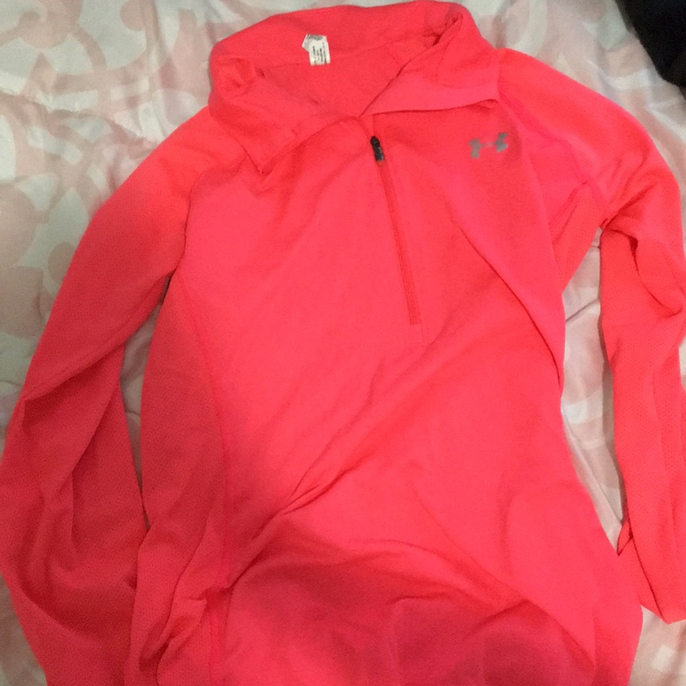 Pink under armour quarter zip